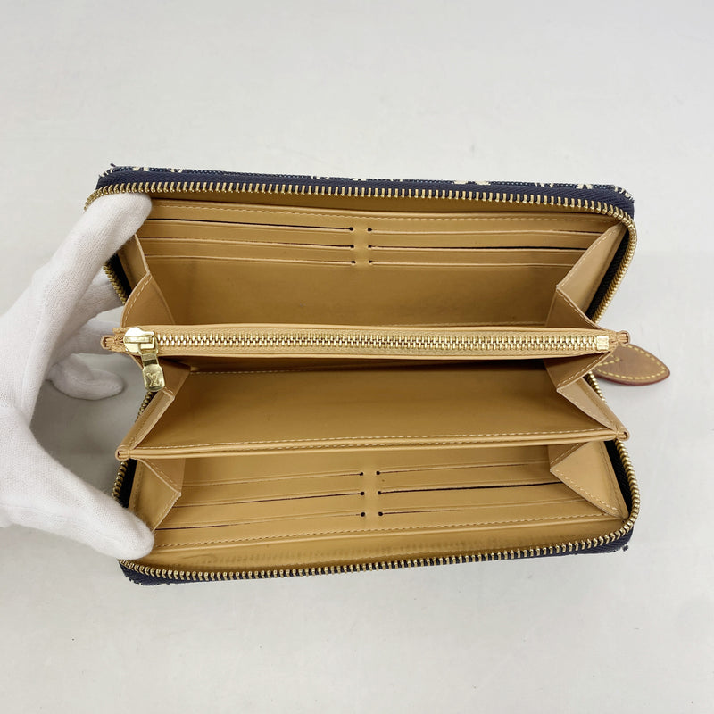 【6kb1268】ルイヴィトン 長財布 SINCE1854 ジッピーウォレット M80212 ネイビー【中古】レディース