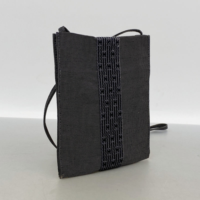 【6kb1293】エルメス ショルダーバッグ エールラインポシェット ナイロン グレー【中古】レディース