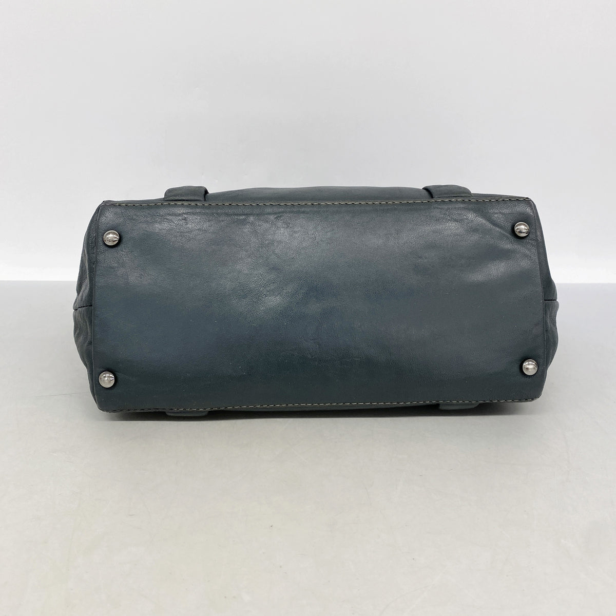 【6kb1312】シャネル トートバッグ 2.55/マトラッセ レザー ダークグリーン シルバー金具【中古】レディース