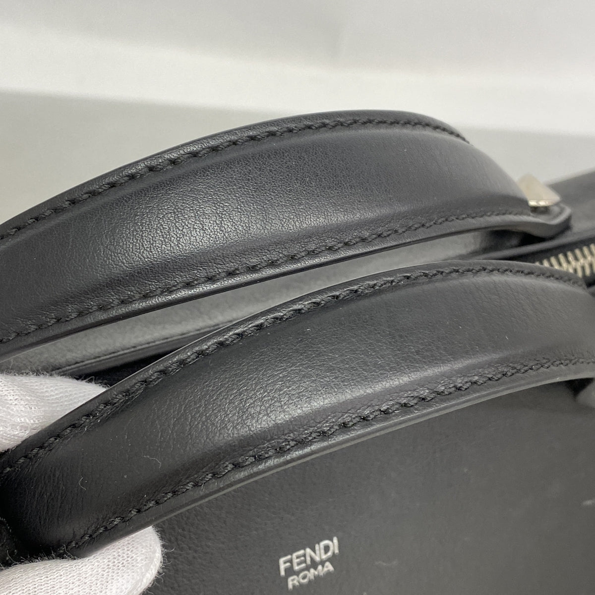 【6kb1339】フェンディ ハンドバッグ バイザウェイ レザー ブラック シルバー金具 2wayバッグ【中古】レディース