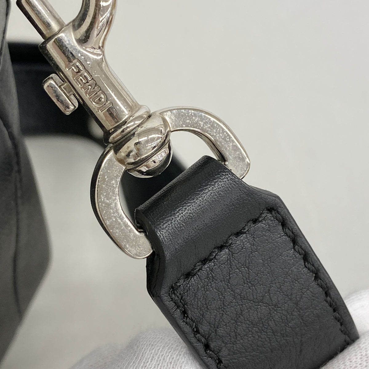 【6kb1339】フェンディ ハンドバッグ バイザウェイ レザー ブラック シルバー金具 2wayバッグ【中古】レディース