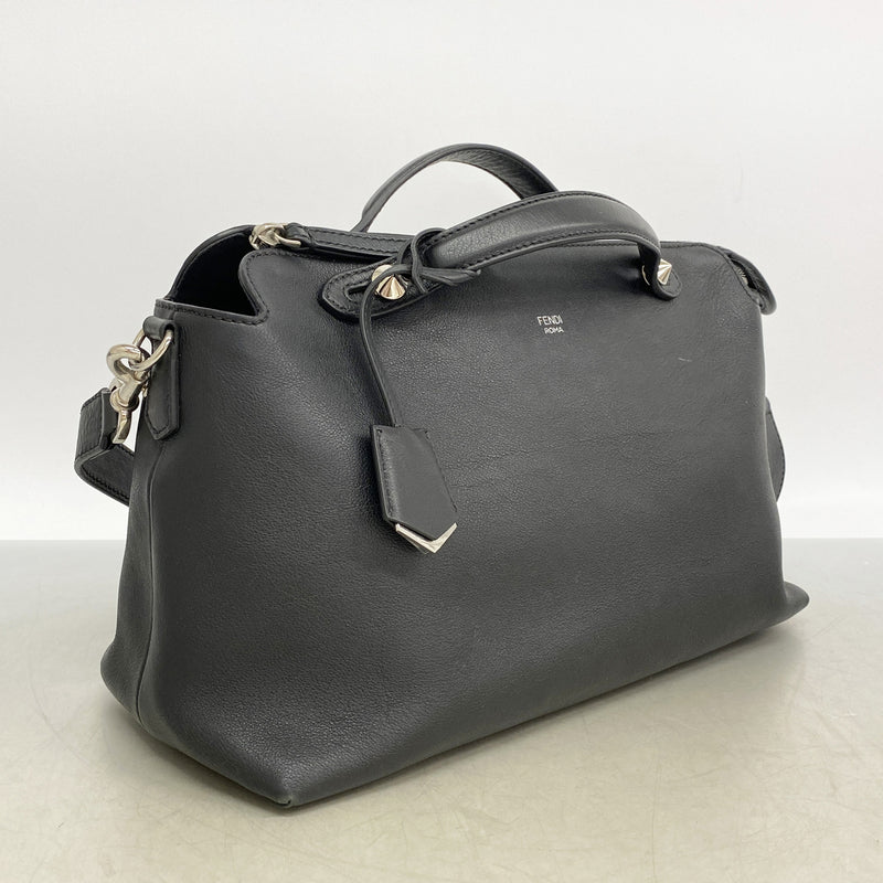 【6kb1339】フェンディ ハンドバッグ バイザウェイ レザー ブラック シルバー金具 2wayバッグ【中古】レディース