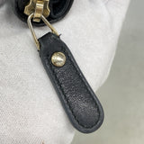 【6kb1361】グッチ 財布 マイクログッチシマ 449395 レザー ブラック シャンパンゴールド金具【中古】レディース