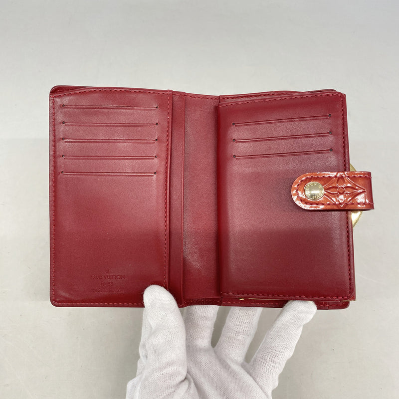 【6kb1368】ルイヴィトン 財布 ヴェルニ ポルトフォイユヴィエノワ M93528 ポムダムール【中古】レディース