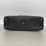 【6kb1391】シャネル ボストンバッグ マトラッセ キャビアスキン ブラック ゴールド金具【中古】レディース