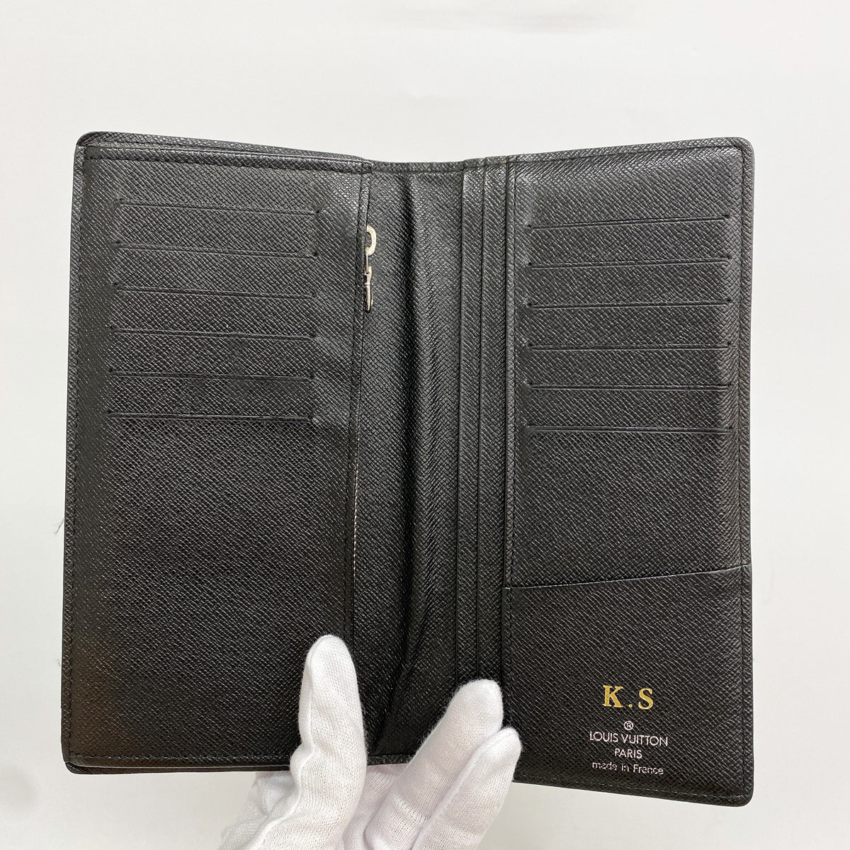 【6kb1401】ルイヴィトン 長財布 ダミエ・グラフィット ポルトフォイユブラザ N62665 ブラック グレー【中古】メンズ