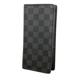 【6kb1401】ルイヴィトン 長財布 ダミエ・グラフィット ポルトフォイユブラザ N62665 ブラック グレー【中古】メンズ