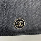 【6kb1423】シャネル 長財布 ココボタン レザー ブラック ゴールド金具【中古】レディース