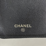 【6kb1423】シャネル 長財布 ココボタン レザー ブラック ゴールド金具【中古】レディース
