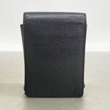 【6kb1424】シャネル シガレットケース キャビアスキン ブラック ゴールド金具【中古】レディース