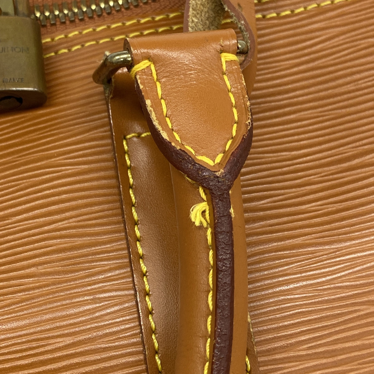 【6kb1433】ルイヴィトン ボストンバッグ エピ キーポル45 M42978 ジパングゴールド【中古】メンズ レディース ユニセックス