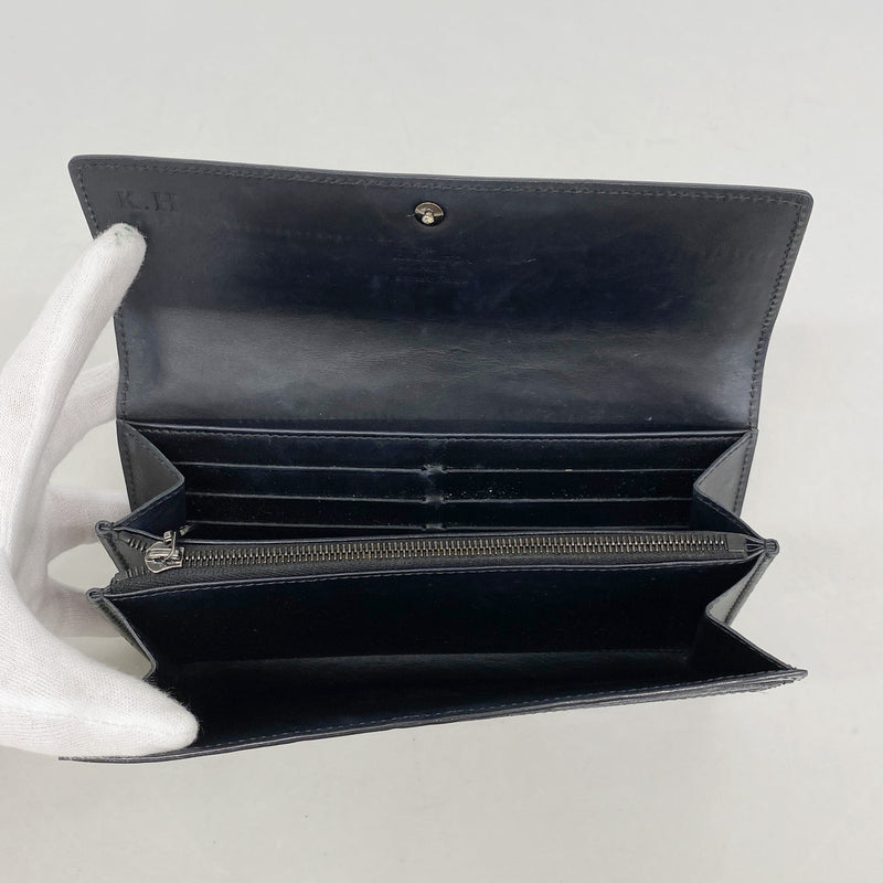 【6kb1437】ルイヴィトン 長財布 ヴェルニ ポルトフォイユサラ M90080 ノワールマニエティック【中古】レディース