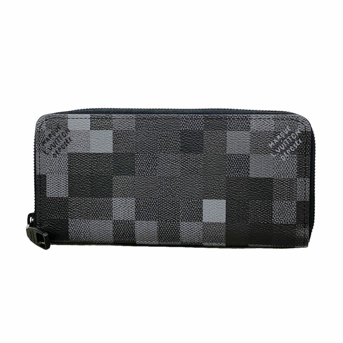 【6kb1438】ルイヴィトン 長財布 ダモフラージュ ジッピーウォレットホリゾンタル M28742 ブラック【中古】メンズ