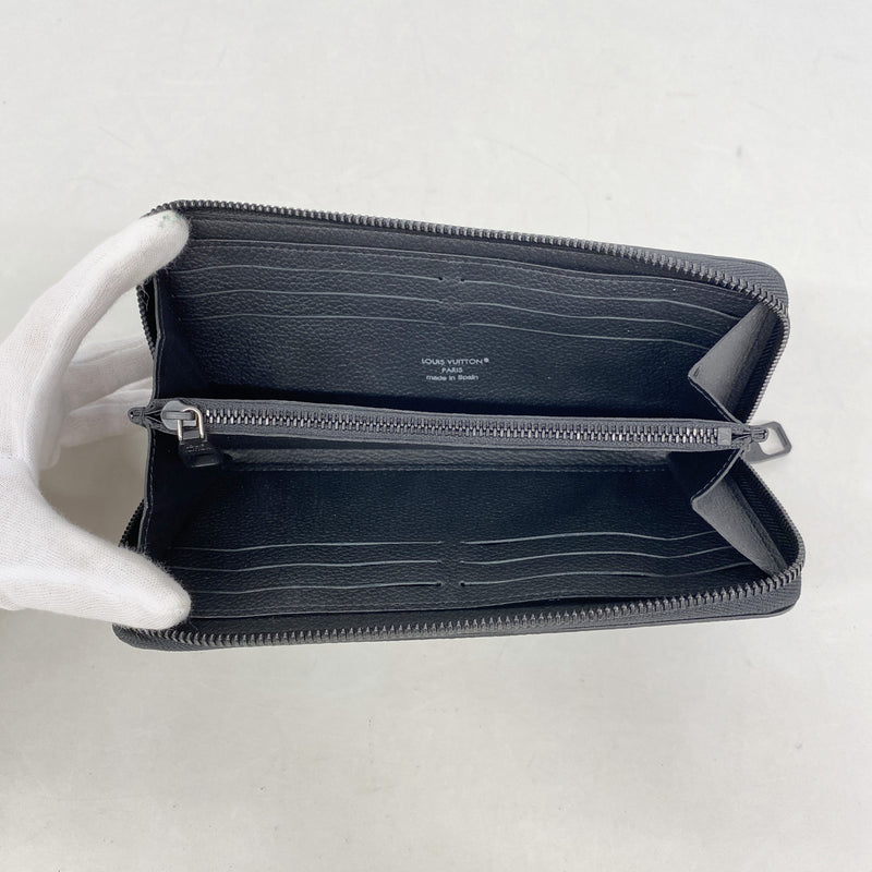 【6kb1438】ルイヴィトン 長財布 ダモフラージュ ジッピーウォレットホリゾンタル M28742 ブラック【中古】メンズ