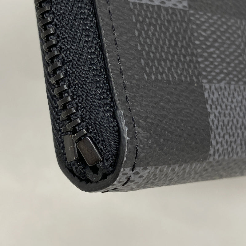 【6kb1438】ルイヴィトン 長財布 ダモフラージュ ジッピーウォレットホリゾンタル M28742 ブラック【中古】メンズ