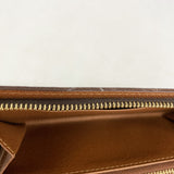 【6kb1459】ルイヴィトン 長財布 モノグラム ポルトモネジップ M61727 ブラウン【中古】レディース
