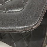 【6kb1460】シャネル ショルダーバッグ ダイアナ チェーンショルダー ラムスキン ブラック ゴールド金具【中古】レディース