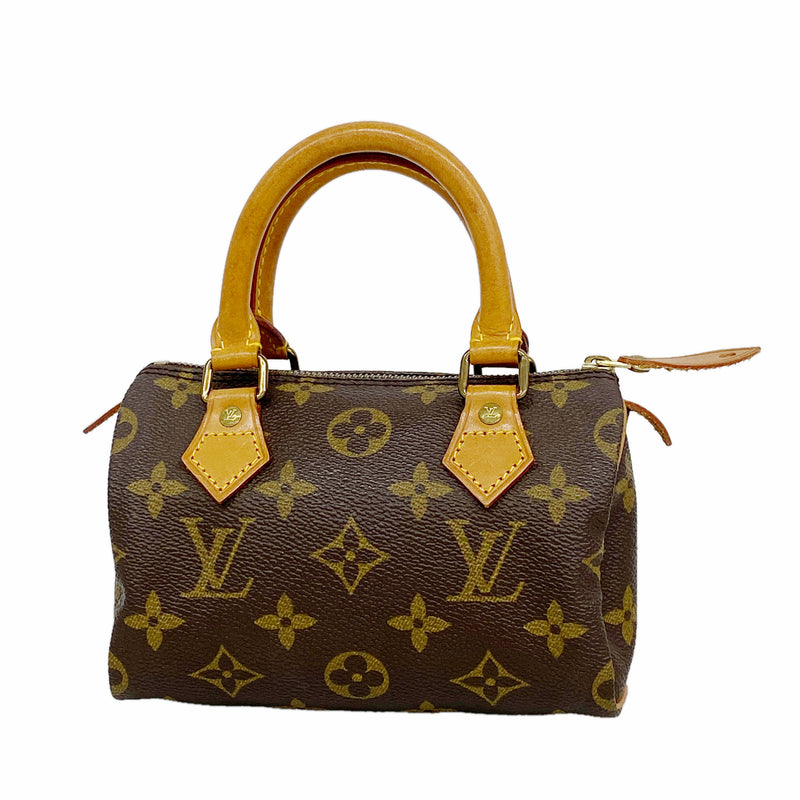 【6kb1470】ルイヴィトン ハンドバッグ モノグラム ミニスピーディ M41534 ブラウン【中古】レディース