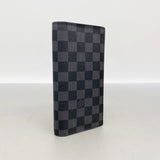 【6kb1483】ルイヴィトン 長財布 ダミエ・グラフィット ポルトフォイユブラザ N62665 ブラック グレー【中古】メンズ