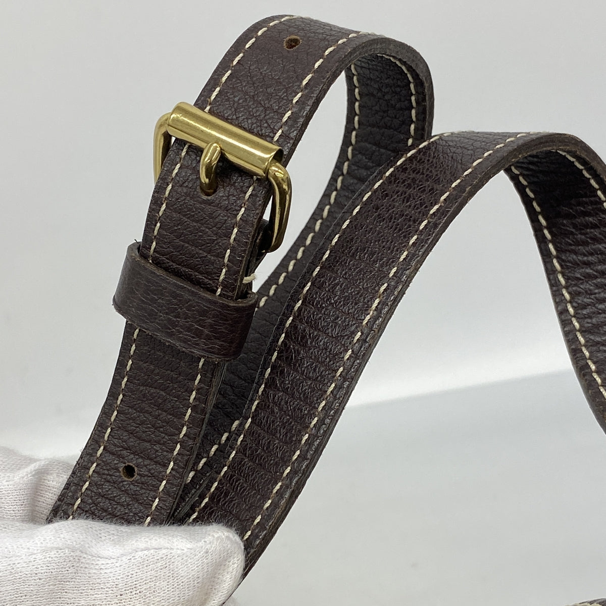 【6kb1522】ルイヴィトン ショルダーバッグ モノグラム・ミニラン ソミュール30 M95227 エベヌ【中古】レディース