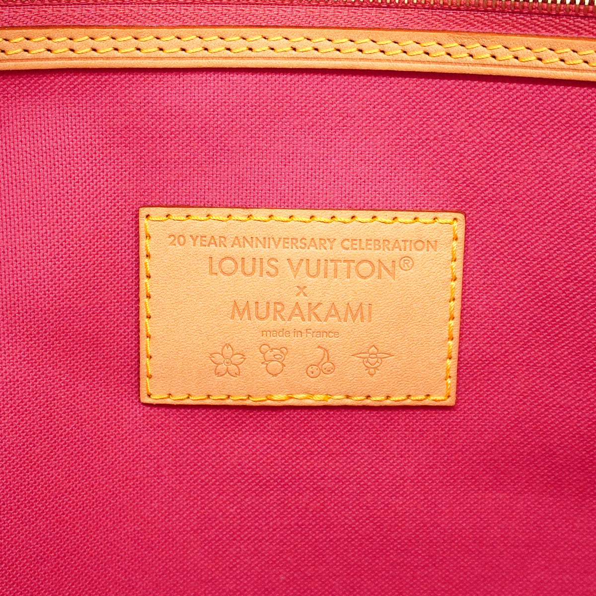 【6kb1537】ルイヴィトン トートバッグ モノグラム LV×TM ネヴァーフルMM 村上隆 M13271 ブラウン【中古】レディース