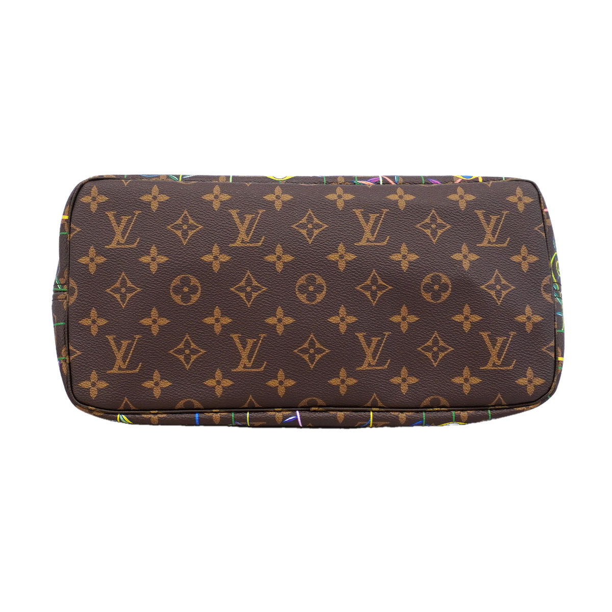 【6kb1537】ルイヴィトン トートバッグ モノグラム LV×TM ネヴァーフルMM 村上隆 M13271 ブラウン【中古】レディース