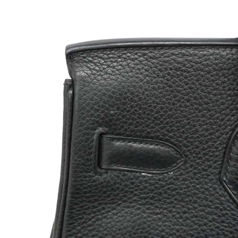【6kb1539】エルメス ハンドバッグ バーキン30 トゴ ブラック シルバー金具 □M刻印【中古】レディース