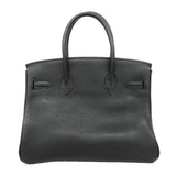 【6kb1539】エルメス ハンドバッグ バーキン30 トゴ ブラック シルバー金具 □M刻印【中古】レディース
