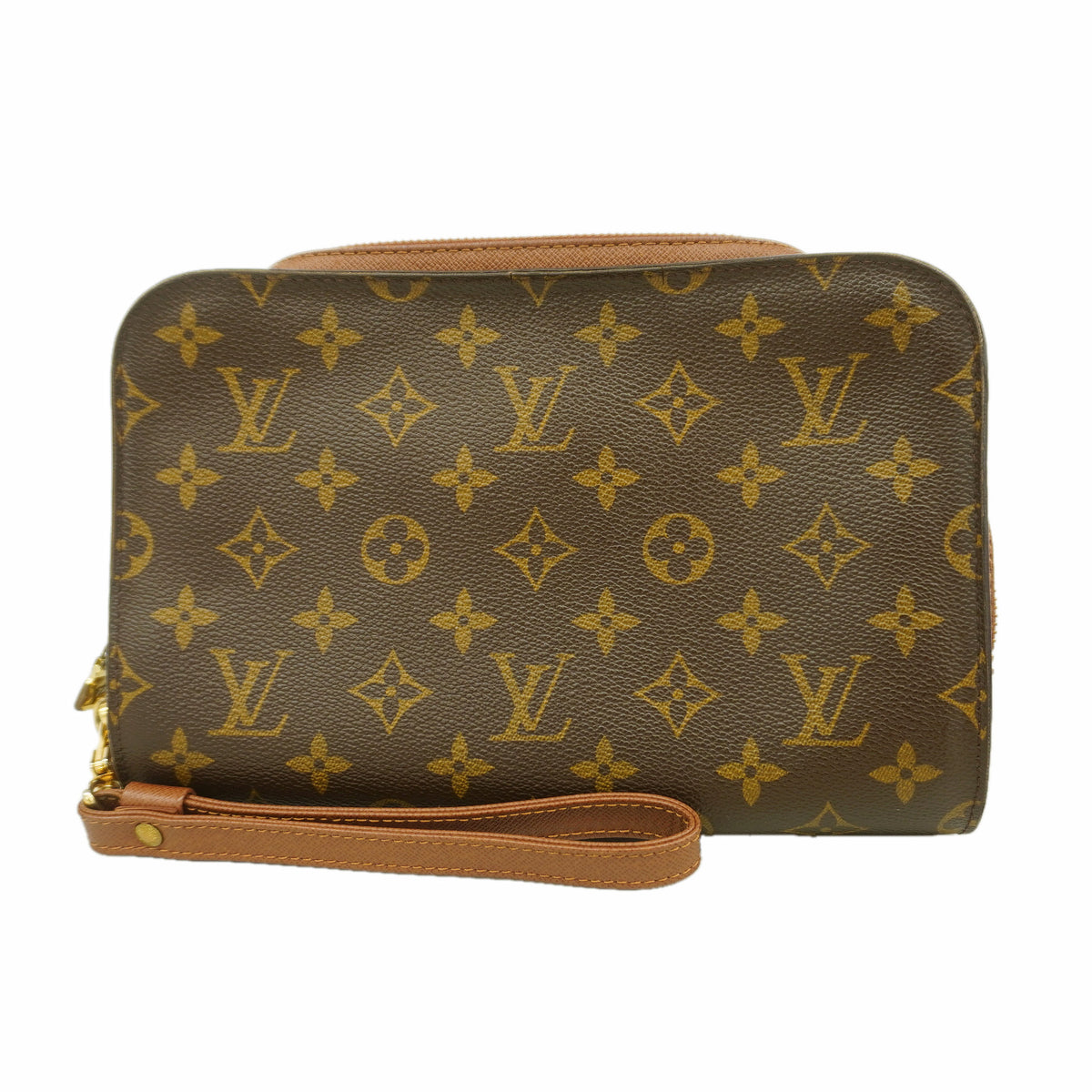 【6kb1553】ルイヴィトン クラッチバッグ モノグラム オルセー M51790 ブラウン【中古】メンズ