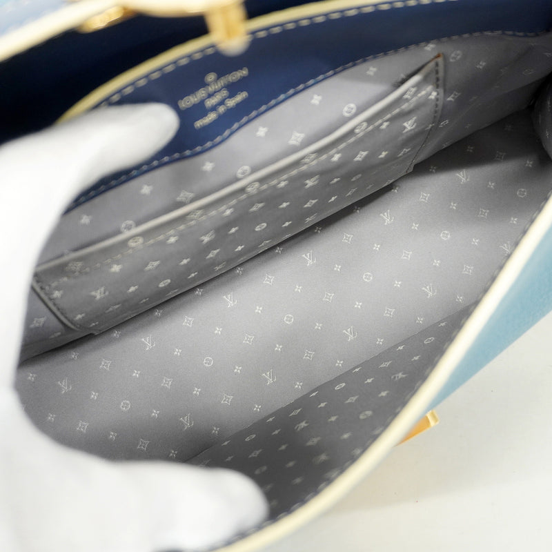 【6kb1569】ルイヴィトン ショルダーバッグ スハリ タランテュー M91821 ブルー【中古】レディース