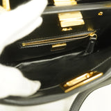 【6kb1617】フェンディ ハンドバッグ ミニピーカブー レザー ブラック ゴールド金具 2wayバッグ【中古】レディース