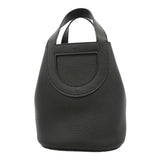 【6kb1691-e】エルメス ハンドバッグ インザループ18 トリヨンクレマンス ブラック シルバー金具 W刻印【中古】レディース