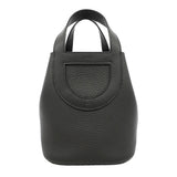 【6kb1691-e】エルメス ハンドバッグ インザループ18 トリヨンクレマンス ブラック シルバー金具 W刻印【中古】レディース