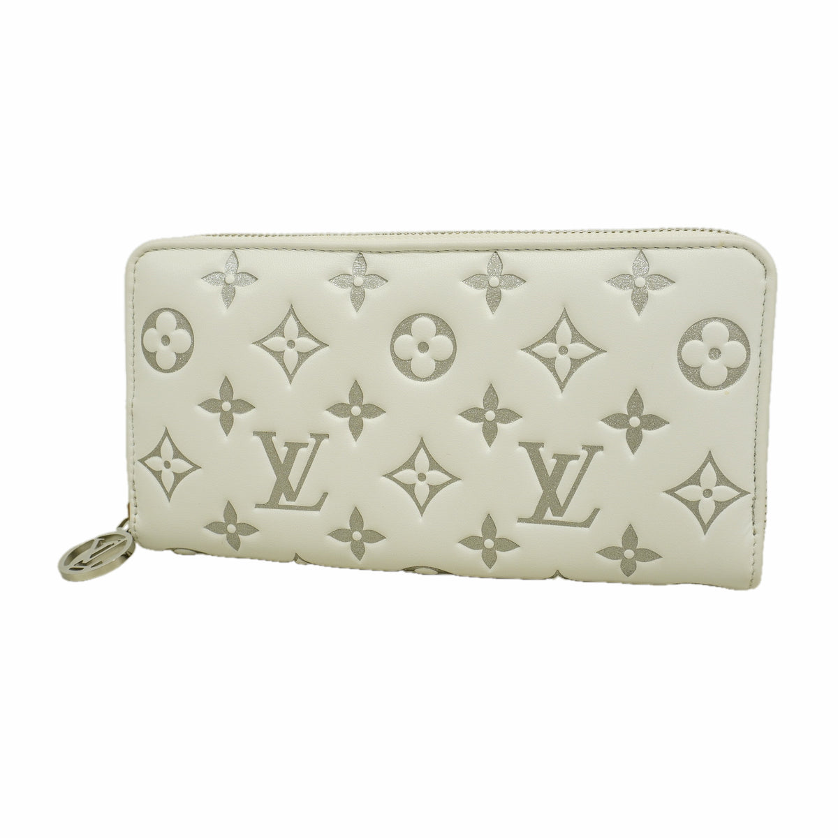 【6kb1725】ルイヴィトン 長財布 クッサン/LV SKI ジッピーウォレット M12154 ホワイト【中古】レディース