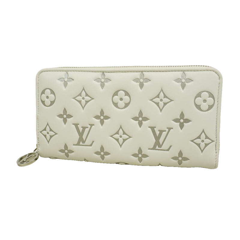 【6kb1725】ルイヴィトン 長財布 クッサン/LV SKI ジッピーウォレット M12154 ホワイト【中古】レディース