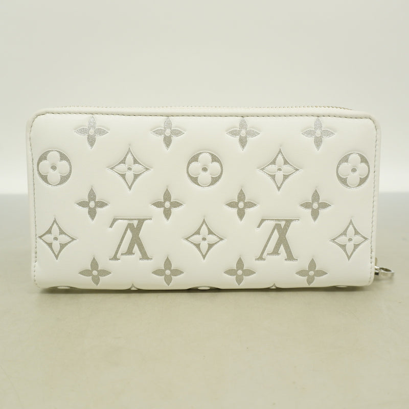 【6kb1725】ルイヴィトン 長財布 クッサン/LV SKI ジッピーウォレット M12154 ホワイト【中古】レディース