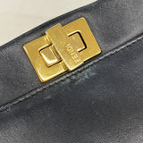 【6kb1737】フェンディ ハンドバッグ ミニピーカブー レザー ブラック ゴールド金具 2wayバッグ【中古】レディース