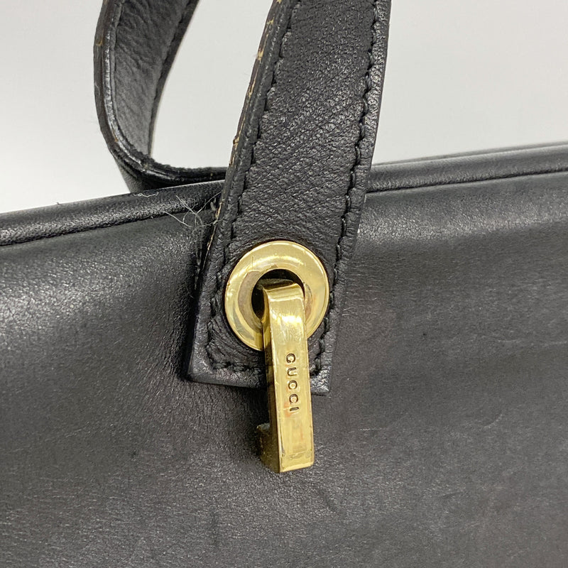 【6kb1760】グッチ トートバッグ 92731 デニム ブラック ゴールド金具【中古】レディース