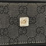 【6kb1760】グッチ トートバッグ 92731 デニム ブラック ゴールド金具【中古】レディース