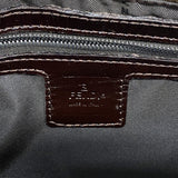 【6kb1788】フェンディ ハンドバッグ ズッカ マンマバケット ナイロンキャンバス ブラウン シルバー金具【中古】レディース