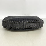 【6kb1793】クリスチャンディオール ショルダーバッグ トロッター ナイロンキャンバス ブラック シルバー金具【中古】レディース