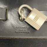 【6kb1801】エルメス ハンドバッグ エールバッグMM トワルオフィシエ ブラック シルバー金具 □C刻印 2wayバッグ【中古】レディース