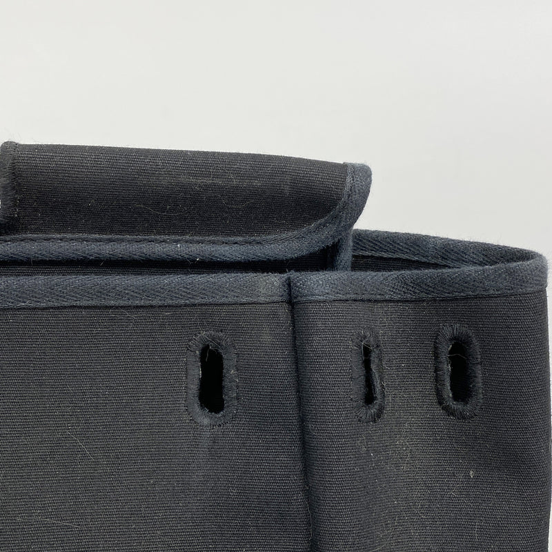 【6kb1801】エルメス ハンドバッグ エールバッグMM トワルオフィシエ ブラック シルバー金具 □C刻印 2wayバッグ【中古】レディース