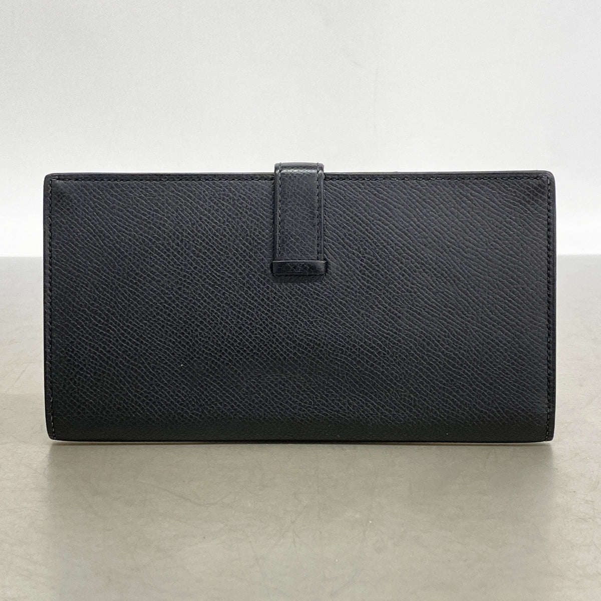 【6kb1802】エルメス 長財布 ベアンスフレ ヴォーエプソン ブラック シルバー金具 D刻印【中古】メンズ レディース ユニセックス