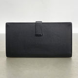 【6kb1802】エルメス 長財布 ベアンスフレ ヴォーエプソン ブラック シルバー金具 D刻印【中古】メンズ レディース ユニセックス