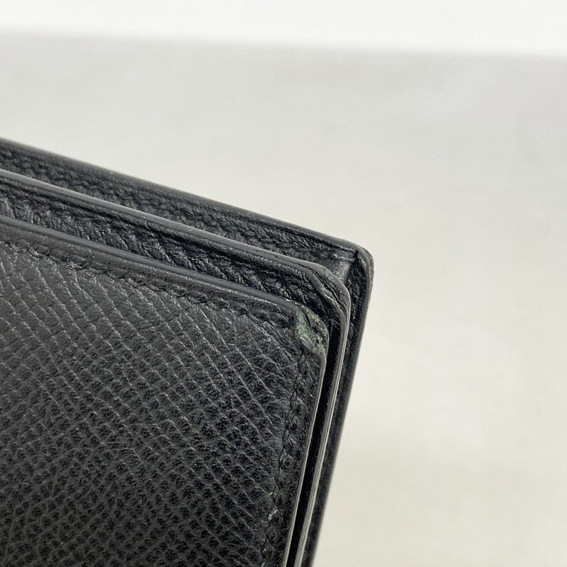 【6kb1802】エルメス 長財布 ベアンスフレ ヴォーエプソン ブラック シルバー金具 D刻印【中古】メンズ レディース ユニセックス