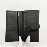 【6kb1802】エルメス 長財布 ベアンスフレ ヴォーエプソン ブラック シルバー金具 D刻印【中古】メンズ レディース ユニセックス