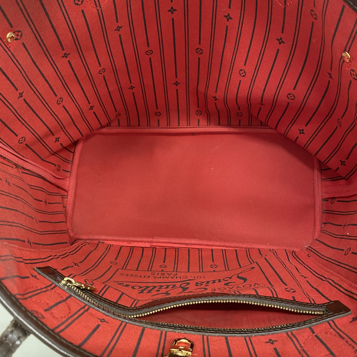 【6kb1806】ルイヴィトン トートバッグ ダミエ ネヴァーフルMM N51105 エベヌ【中古】レディース