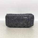 【6kb1841】シャネル ショルダーバッグ コココクーン ナイロン ブラック シルバー金具【中古】レディース