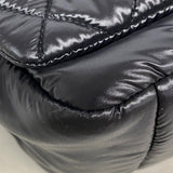 【6kb1841】シャネル ショルダーバッグ コココクーン ナイロン ブラック シルバー金具【中古】レディース